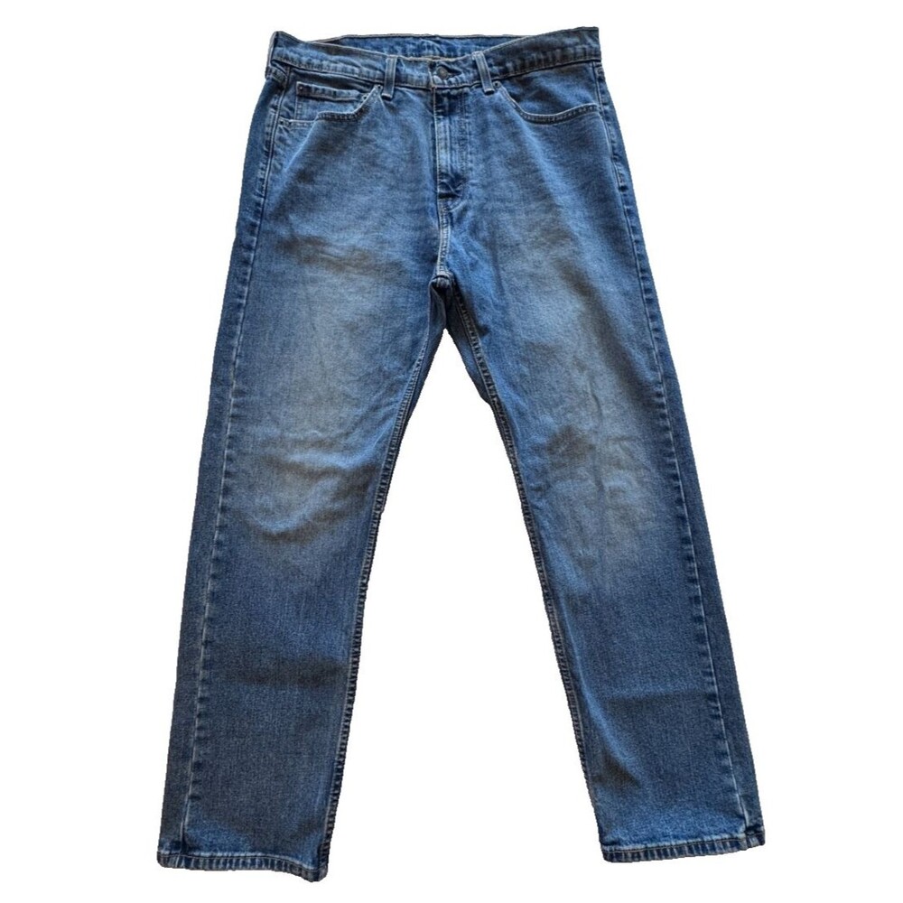 Levi's 505 Regular Fit Original Denim Jeans Men's 34x30 Blue Wash